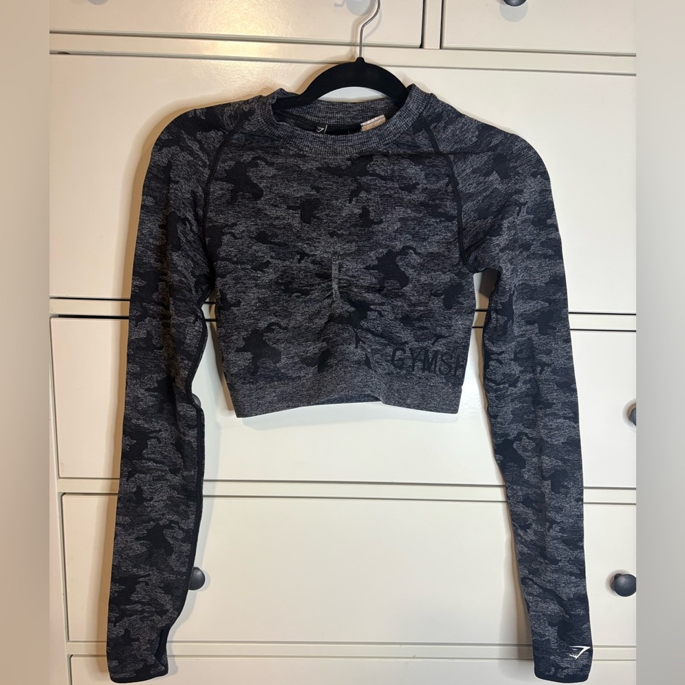 Gymshark SEAMLESS LONG SLEEVE CROP TOP Size Small